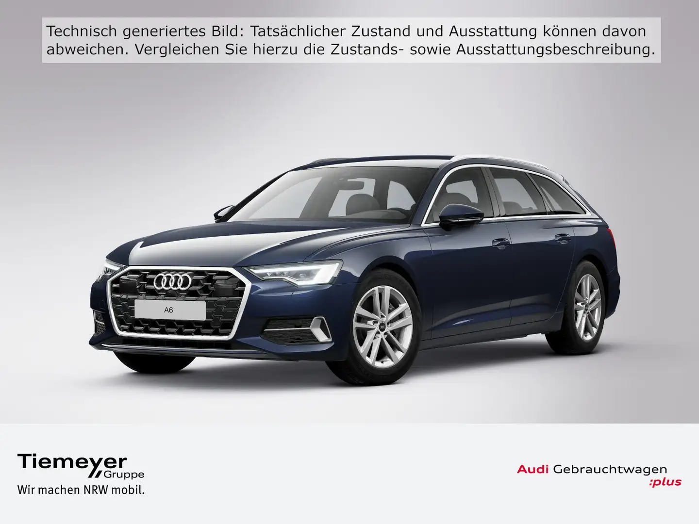 Audi A6 45 TFSI ADVANCED LEDER AHK MEMORY 360° Blau - 1