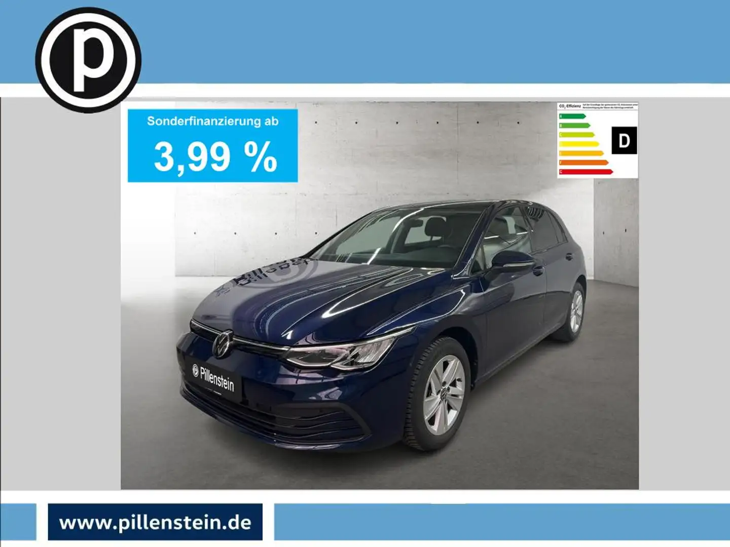 Volkswagen Golf TDI DSG NAVI+TRAVEL+KAM+ACC+SHZ+PDC Bleu - 1