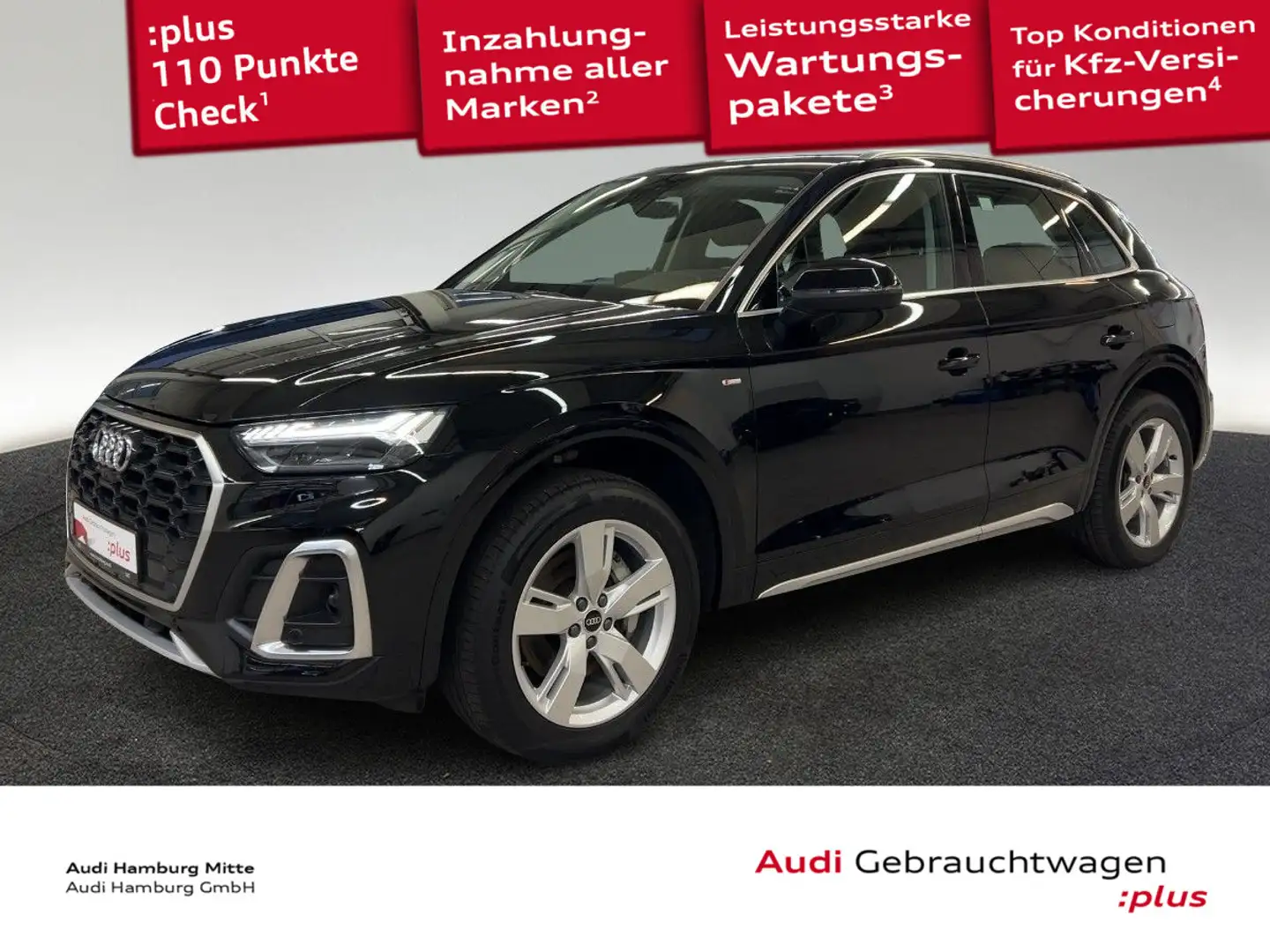 Audi Q5 55 TFSI e S line quattro S tronic ACC Matrix- Schwarz - 1