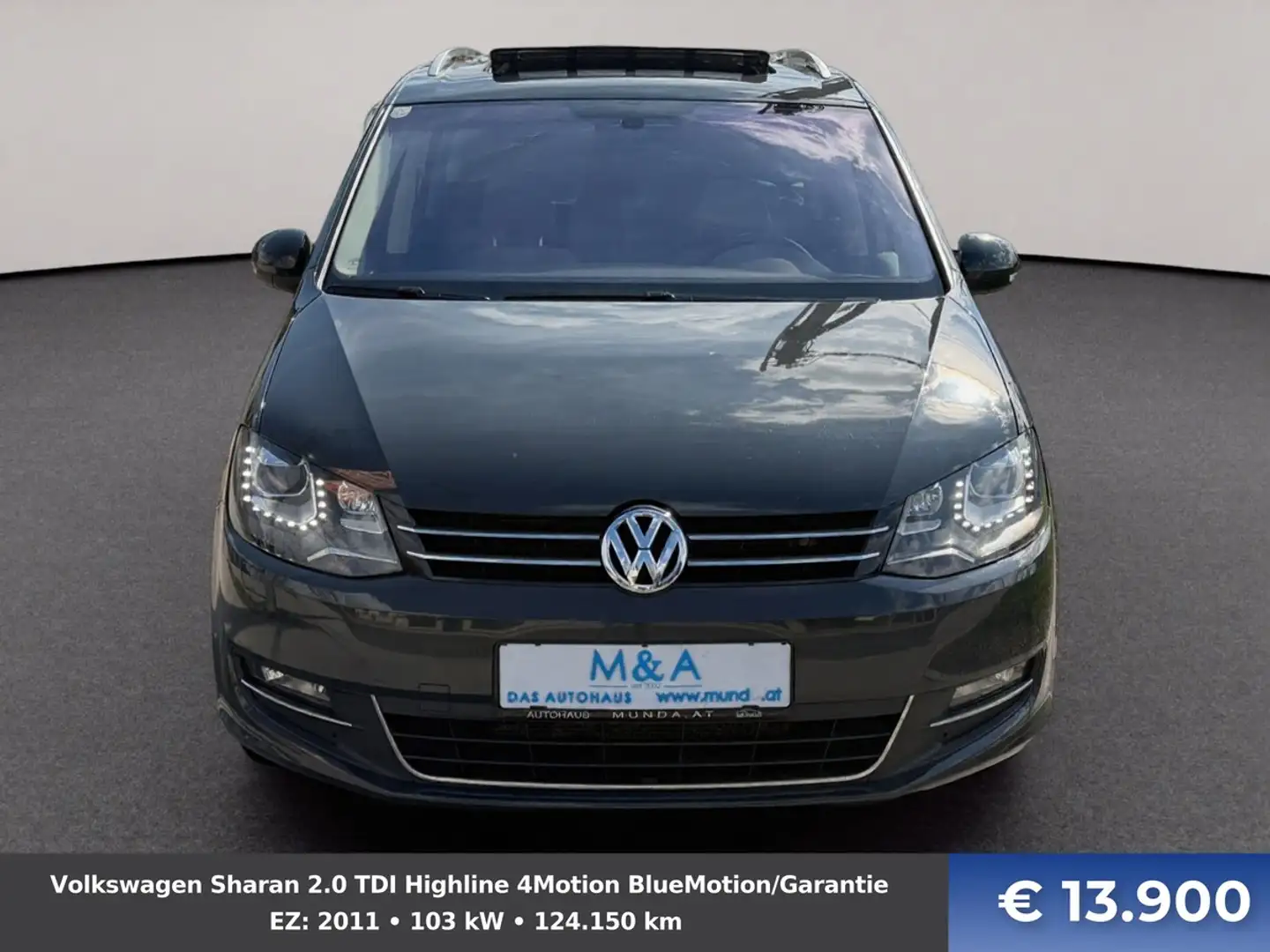 Volkswagen Sharan 2.0 TDI Highline 4Motion BlueMotion/Garantie Grau - 2