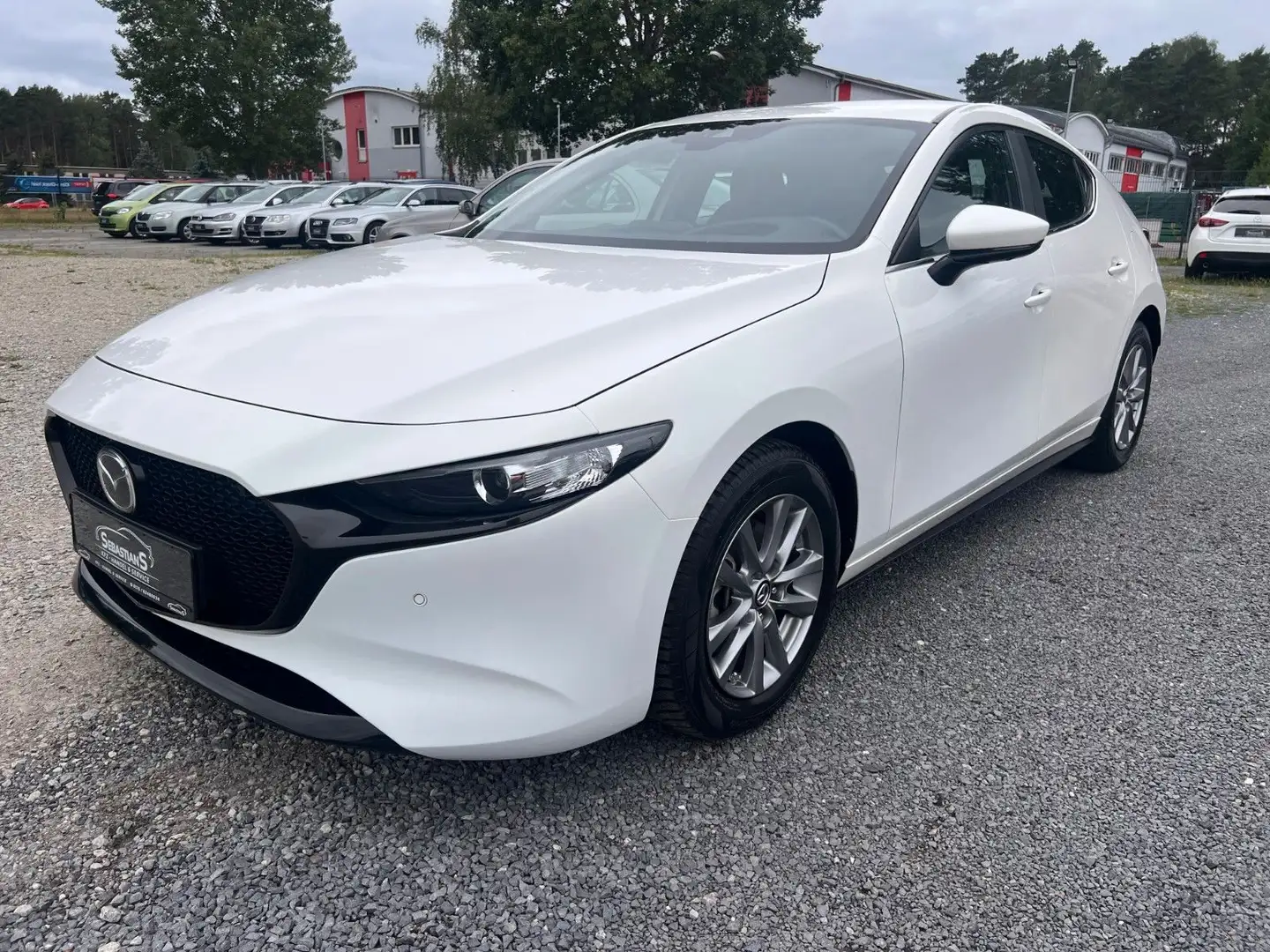 Mazda 3 Lim. 5-trg. Hybr/Benzin Xenon Navi SHZ Kamera Blanc - 1