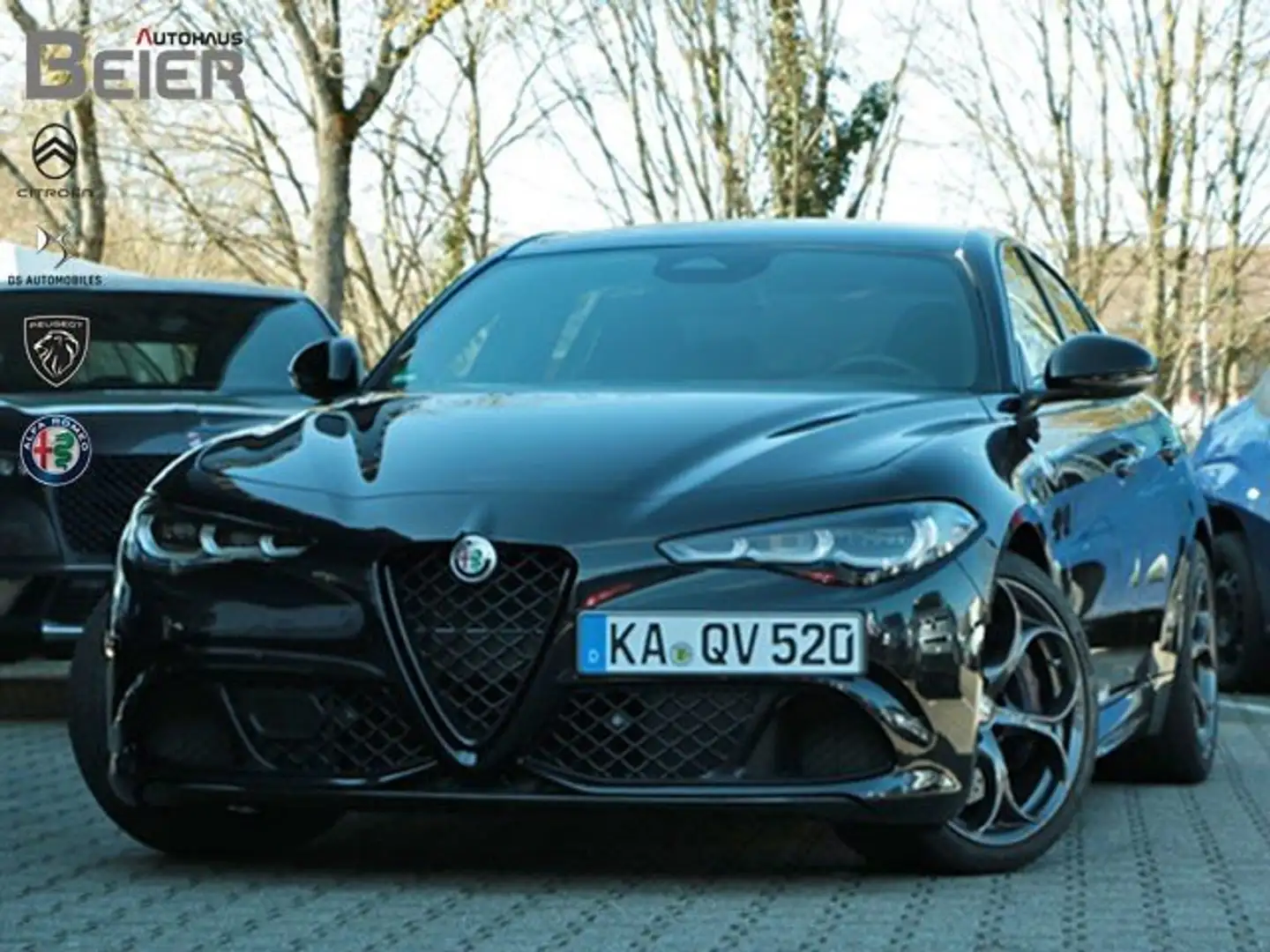 Alfa Romeo Giulia Quadrifoglio 2.9 V6 Bi-Turbo Akrapovic/ Navi/ Spor Noir - 1