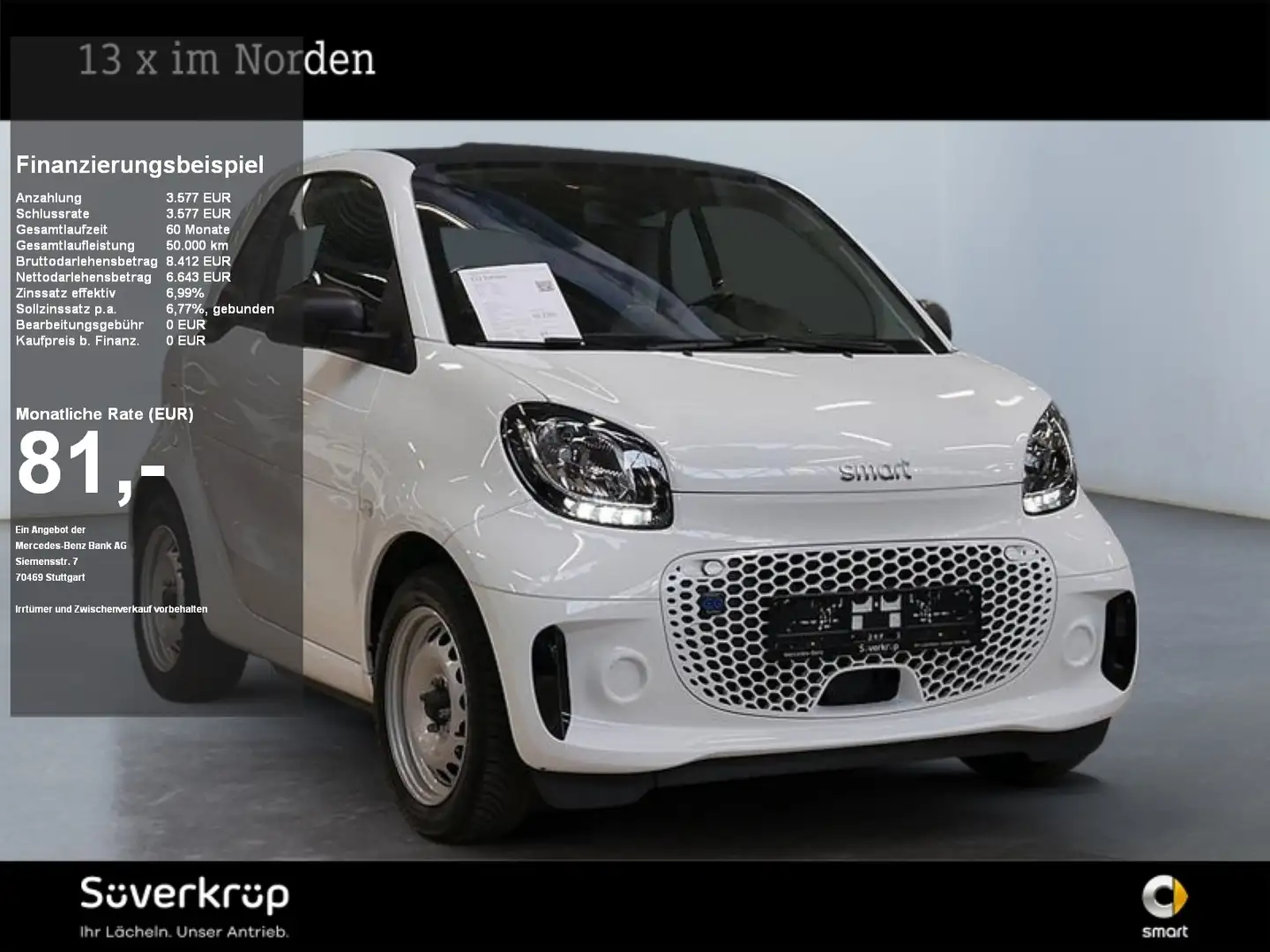 smart forTwo EQ  22KW SHZ Weiß - 1