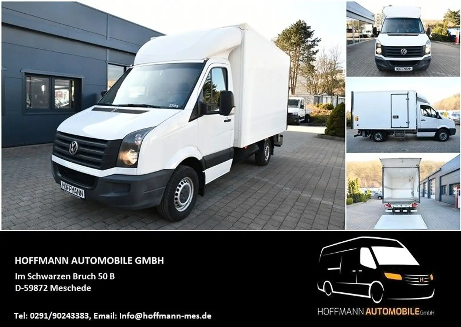 Volkswagen Crafter Koffer Ladebordwand Schwingsitz  **AHK** Weiß - 1