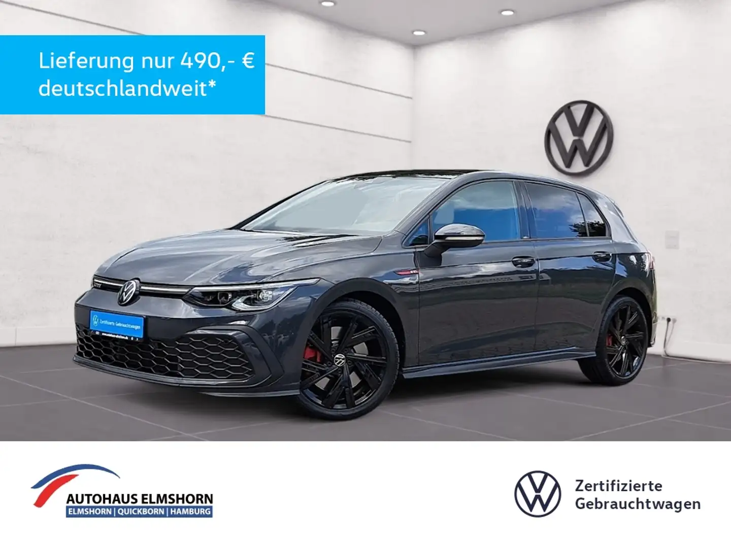 Volkswagen Golf GTI 2.0 TSI DSG PANO NAV APP KAM ACC HARMAN LED+ PDC Grau - 1