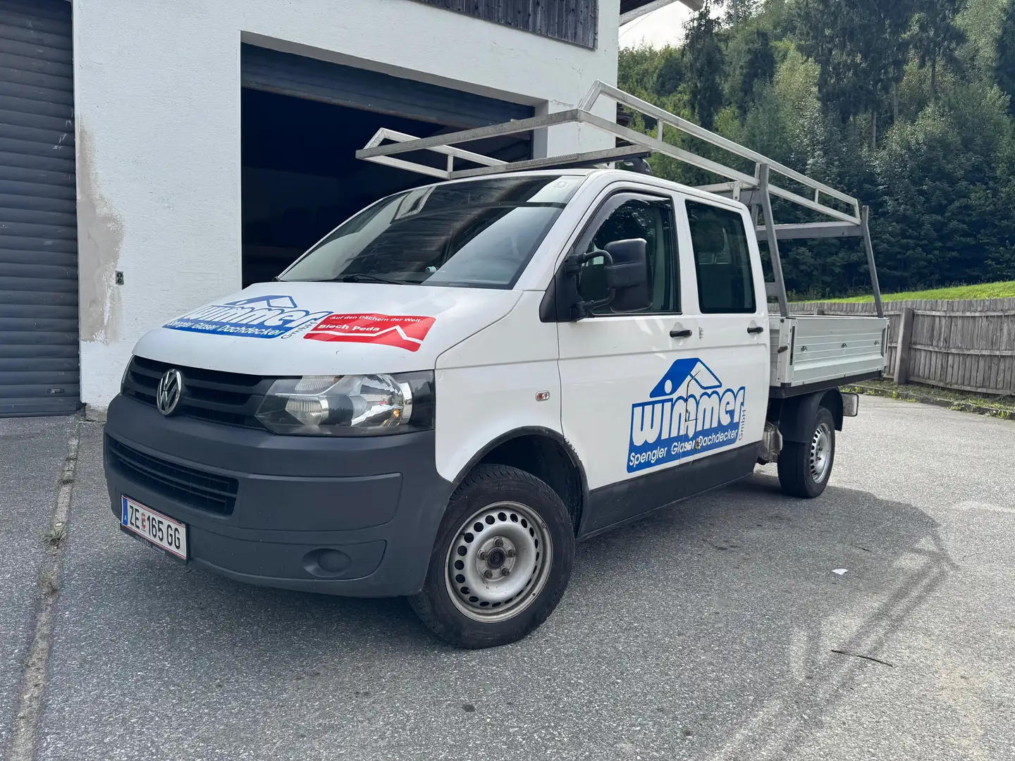 Volkswagen T5 Transporter Doka-Pritsche LR 2,0 Entry TDI D-PF Entry Weiß - 1