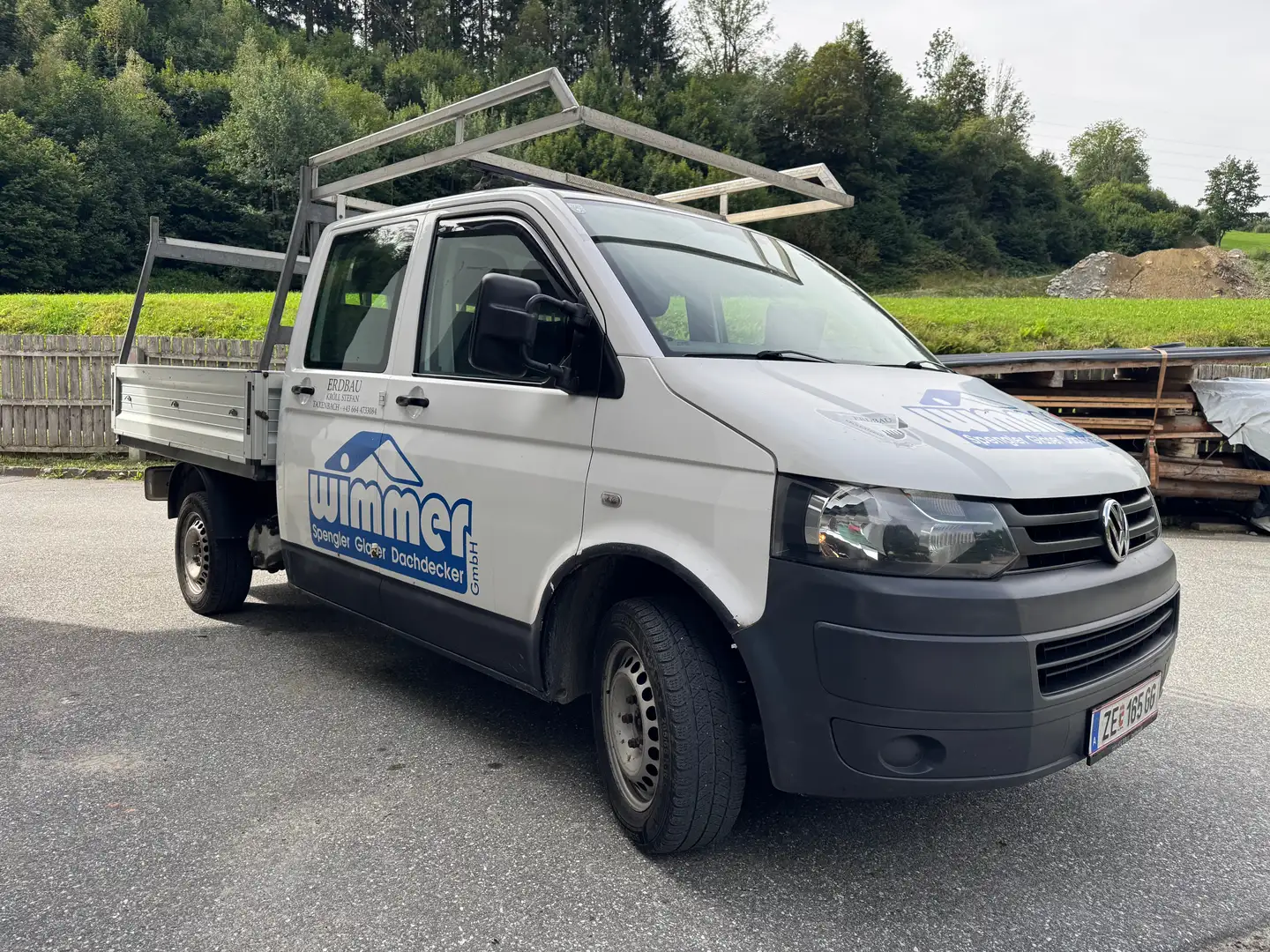 Volkswagen T5 Transporter Doka-Pritsche LR 2,0 Entry TDI D-PF Entry Weiß - 2