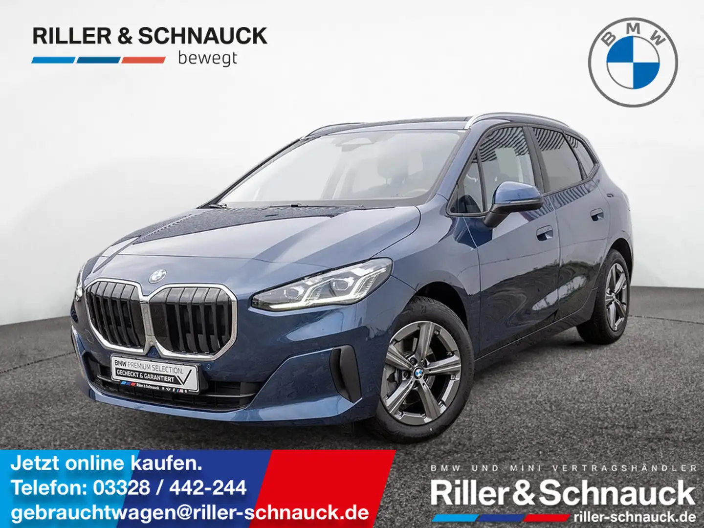BMW 218 i Active Tourer AHK+PANO+KAM+LED+SHZG Blau - 1