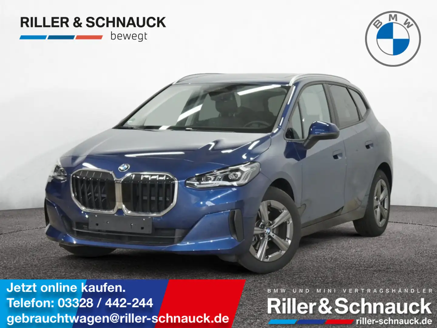 BMW 218 i Active Tourer AHK+PANO+KAM+LED+SHZG Blau - 1