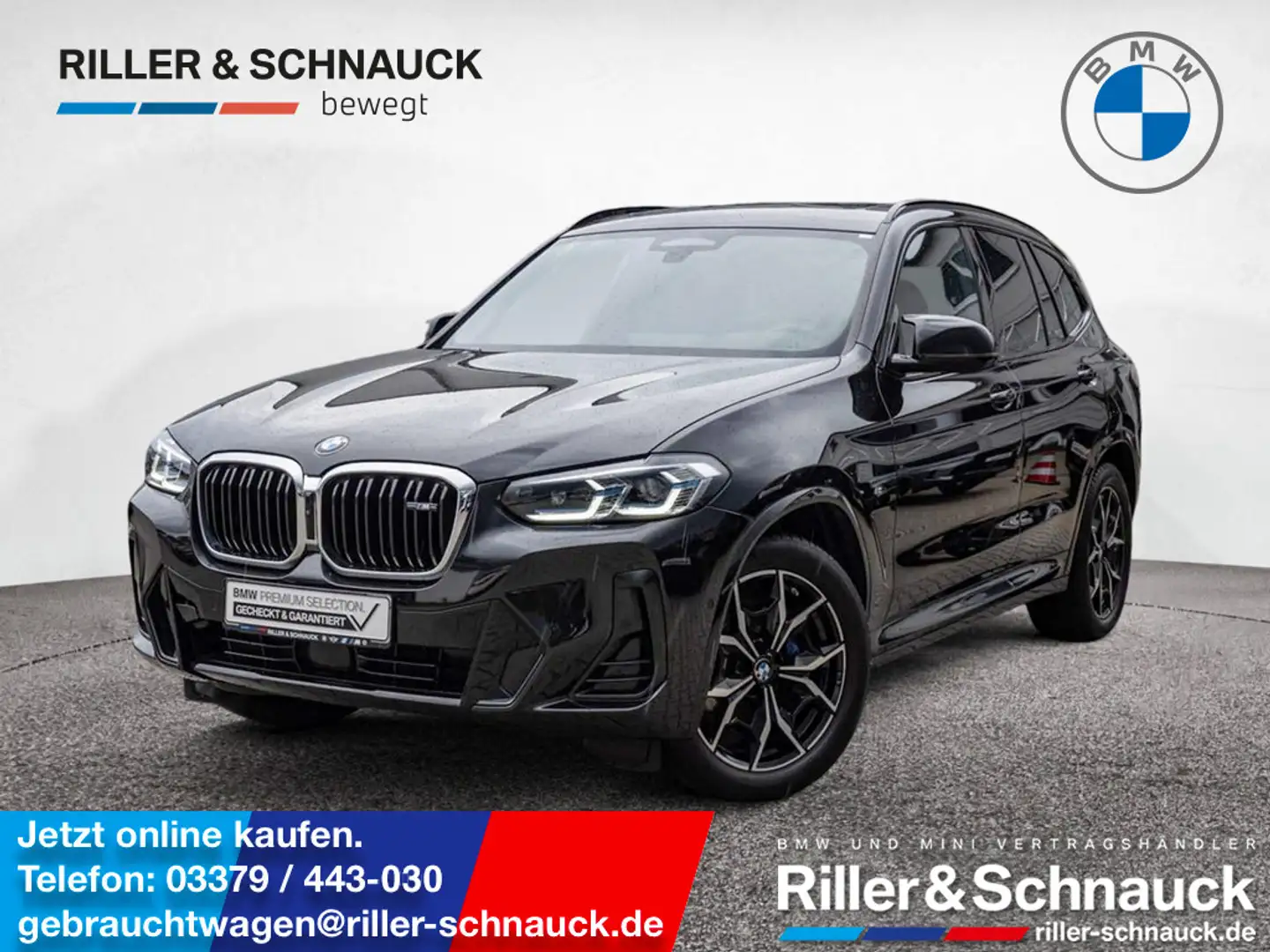 BMW X3 M 40d AHK ACC HUD STANDHZ PANO LASER 360° Noir - 1