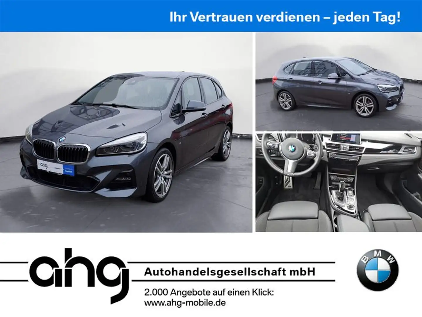 BMW 218 xDrive M Sport Aut. Klimaaut. Grijs - 1