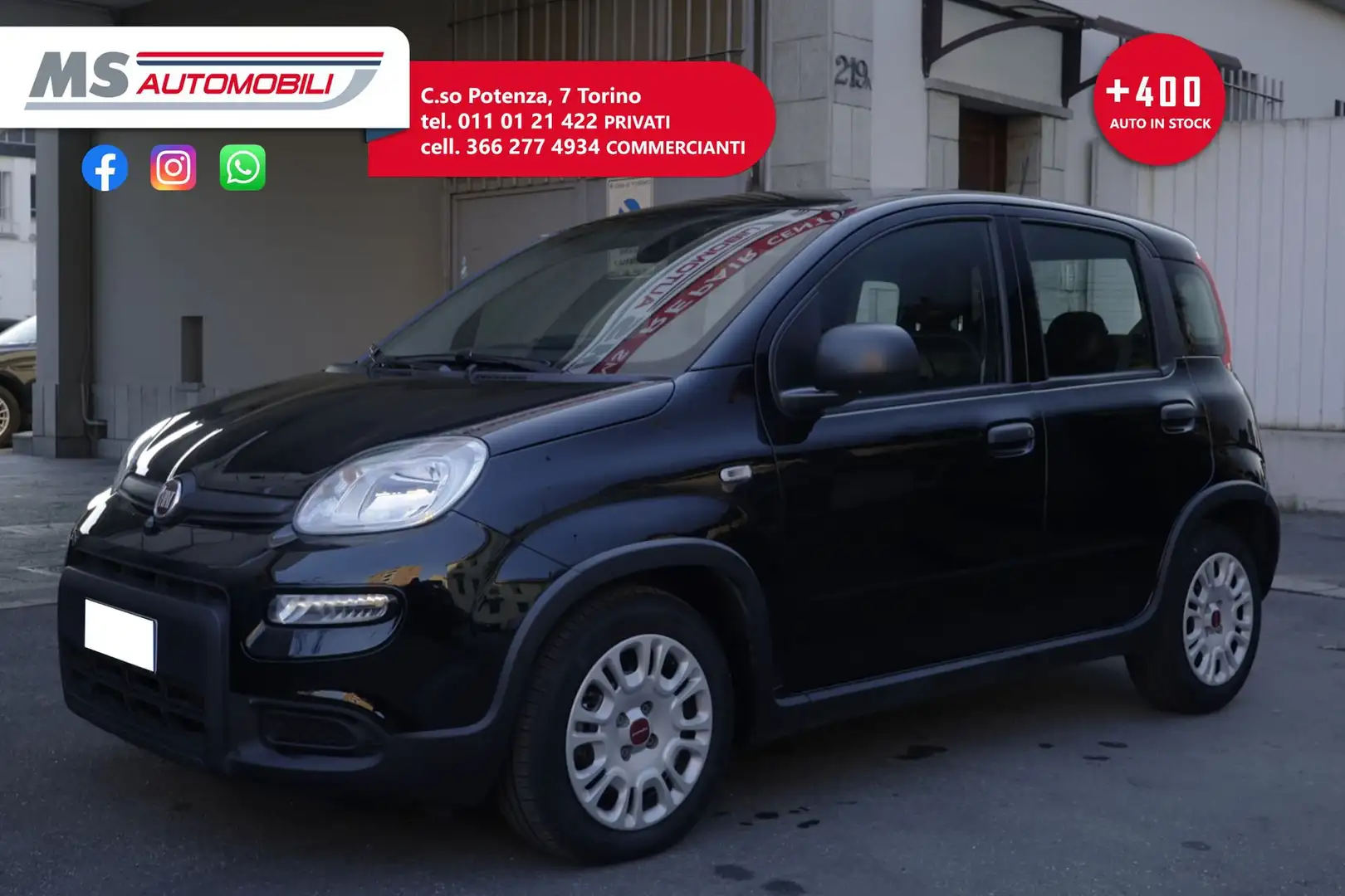 Fiat Panda 1.0 FireFly S&S Hybrid PROMOZIONE Unicoproprietar Zwart - 1