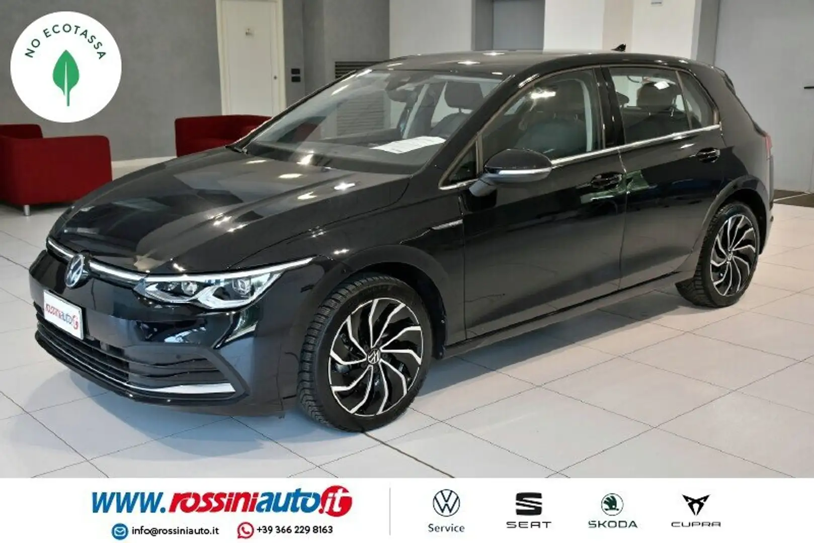 Volkswagen Golf 8 1.5 TSI ACT 130 CV STYLE + R17 VENTURA BI-COLOR Nero - 1