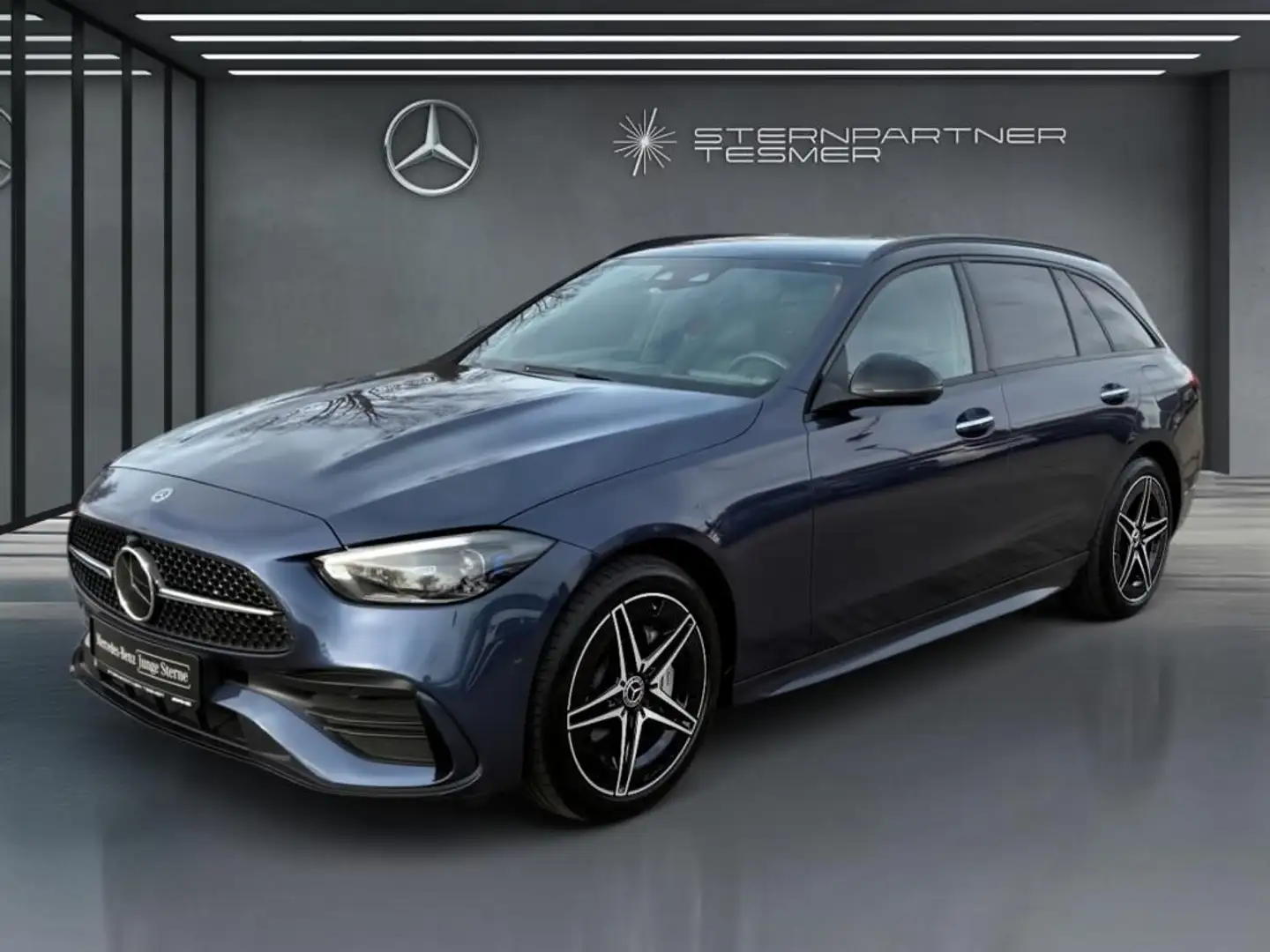 Mercedes-Benz C 300 de 4M T AMG+HUD+AHK+PANO+Sitzbelüf+Digt.L Bleu - 1