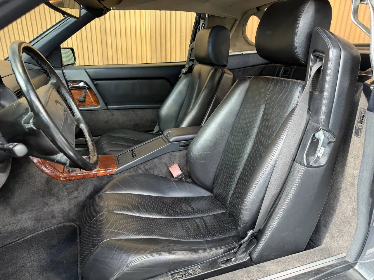 Mercedes-Benz SL 300 leder kinderzitjes originele softtop - hardtop verwarmde zetels, foto 8