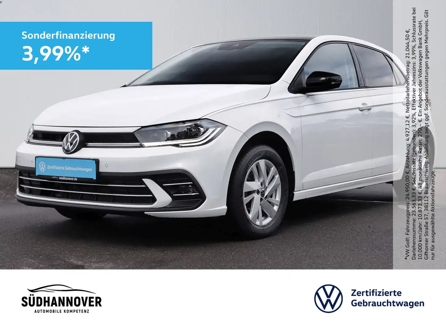 Volkswagen Polo Style 1.0 TSI DSG LED+SHZ+PDC+KAMERA Blanc - 1
