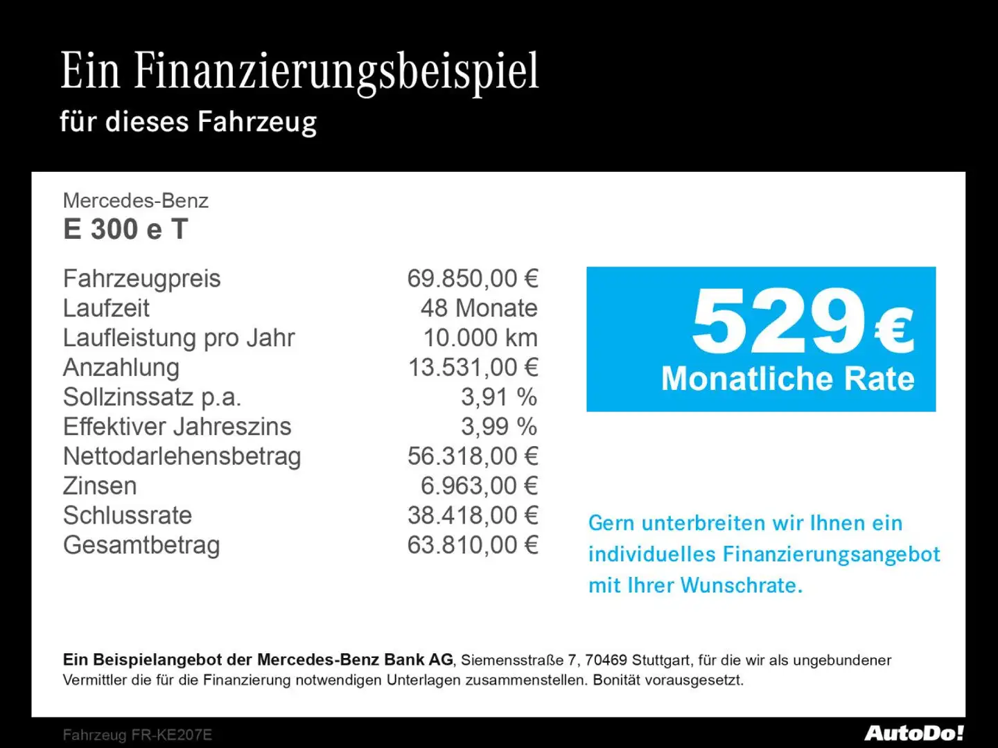 Mercedes-Benz E 300 e T AMG Fahrass Airmat Burmester AHK Night Schwarz - 2