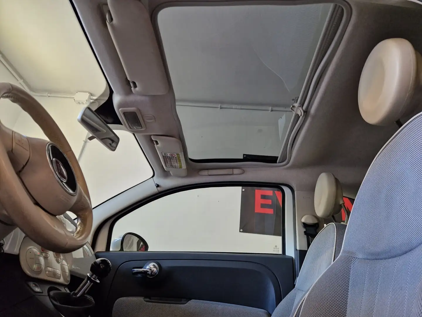 Fiat 500 1.2 Lounge Blanc - 2