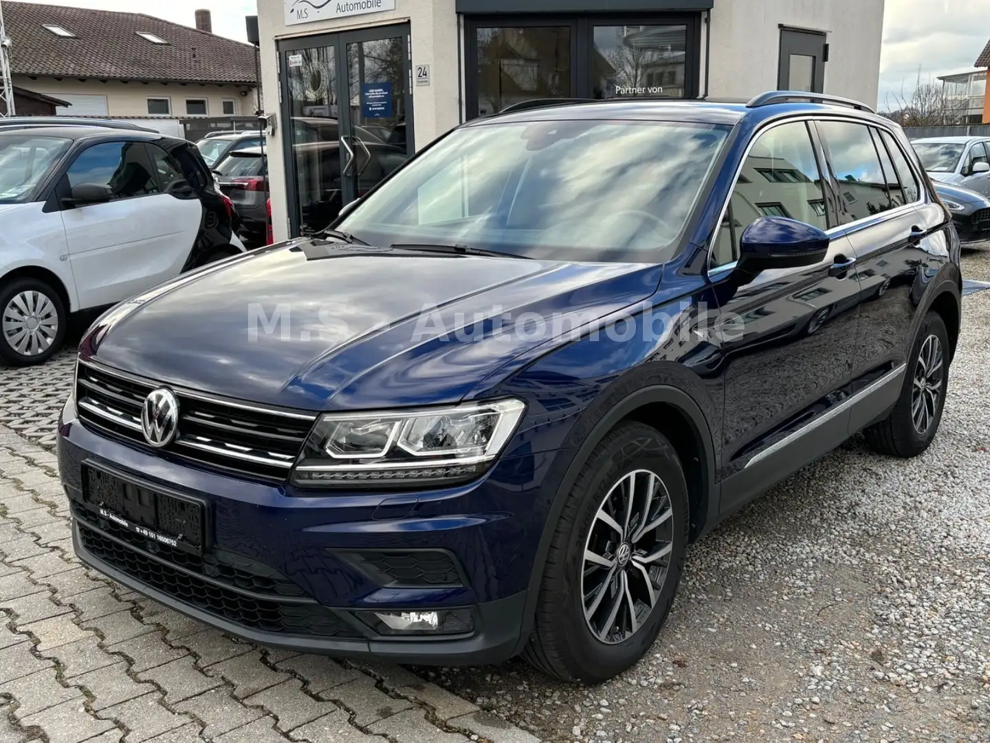 Volkswagen Tiguan Comfortline 2.0 TDI BTM*LED*ACC*HUD*AHK* Blauw - 1