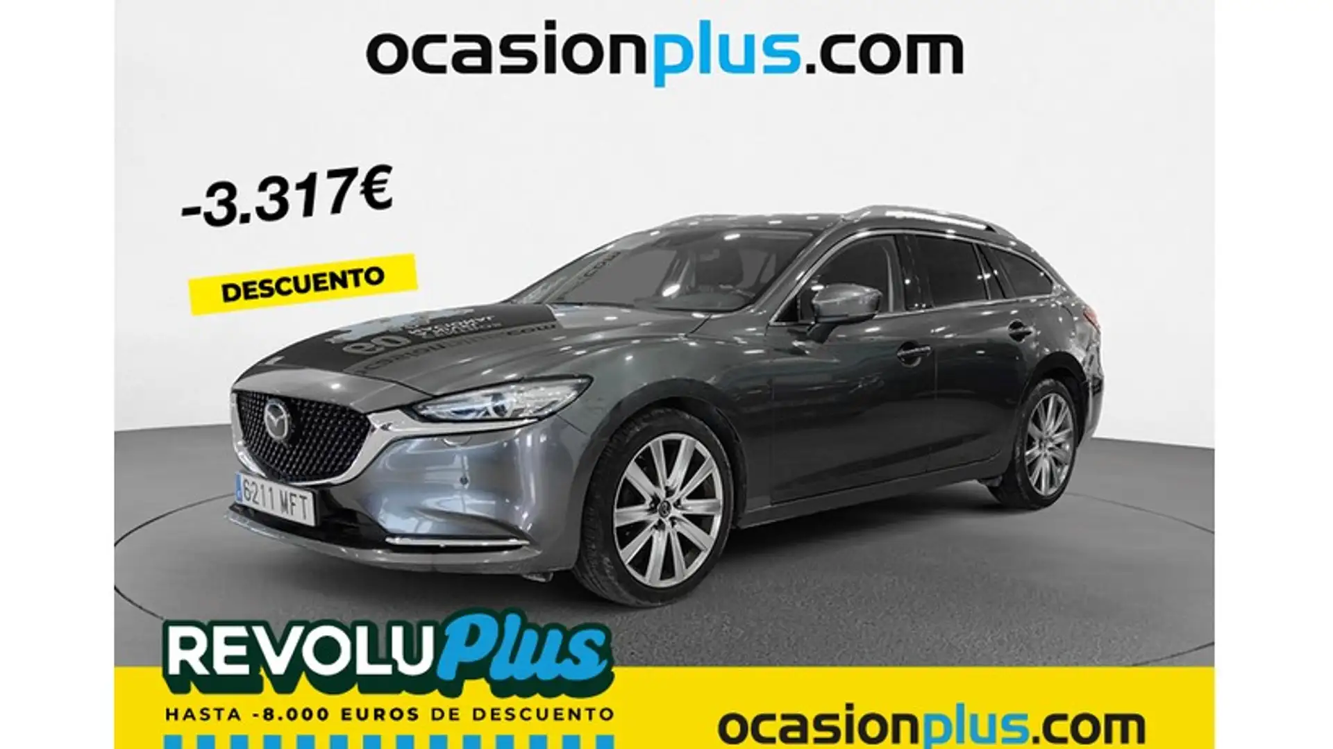 Mazda 6 Wagon 2.0 Skyactiv-G Exclusive-Line 165 Gris - 1