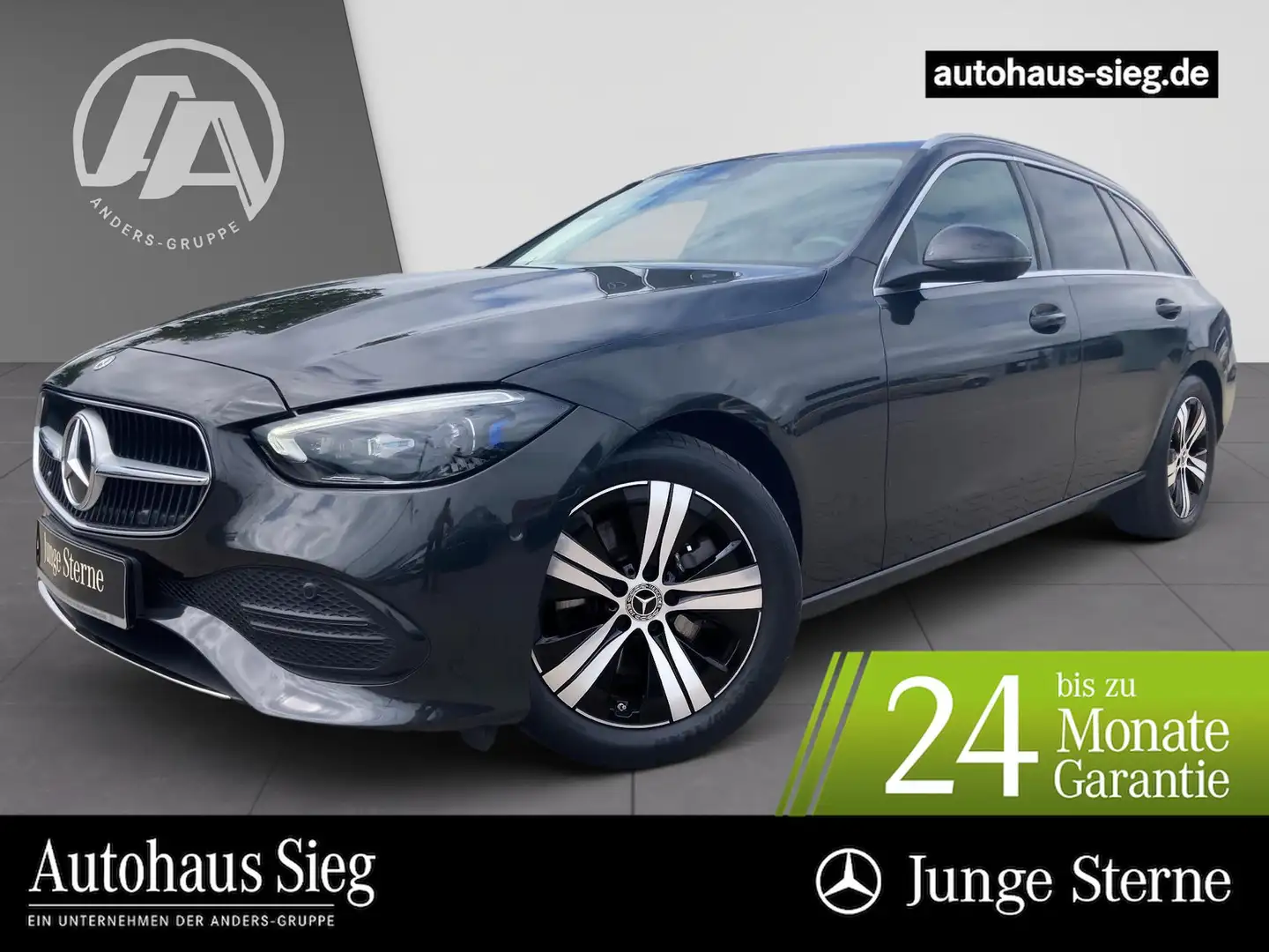 Mercedes-Benz C 200 d T Avantgarde+LED+Kam+AHK+DIGITAL+Apple Grau - 1
