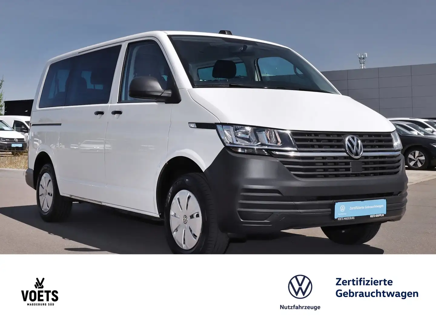 Volkswagen T6 Transporter KOMBI T6.1 TDI KLIMA+APP+9-SITZE+ Wit - 2