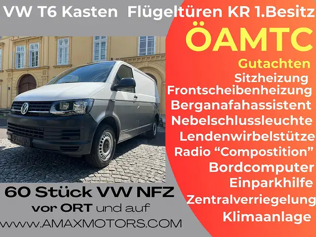 Volkswagen T6 Transporter KR Flügel 4Motion Klima verst. Federn u. Stoßd....