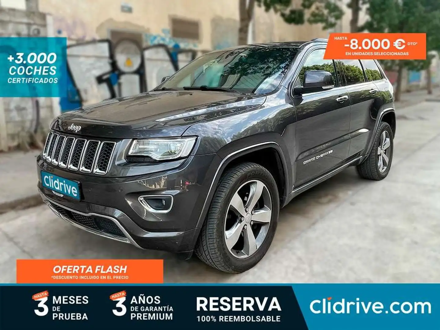 Jeep Grand Cherokee 3.0 V6 Diesel Overland 250 CV Gris - 1