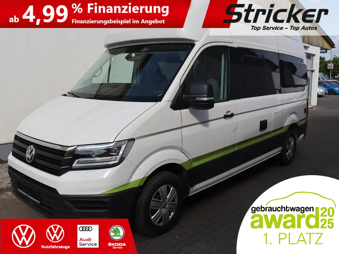 Volkswagen Crafter Grand California 600 2.0TDI DSG 620,-ohne Anzahlu Weiß - 2