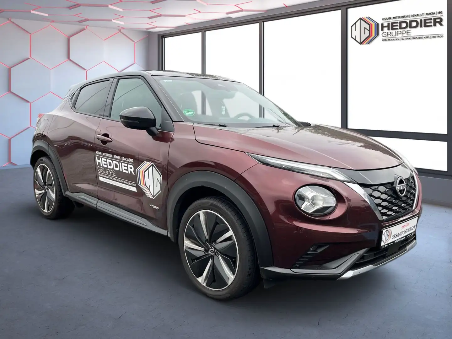 Nissan Juke JUKE 1.6 HYBRID 143 PS 4AMT N-DESIGN TECH NC Bos Paars - 2