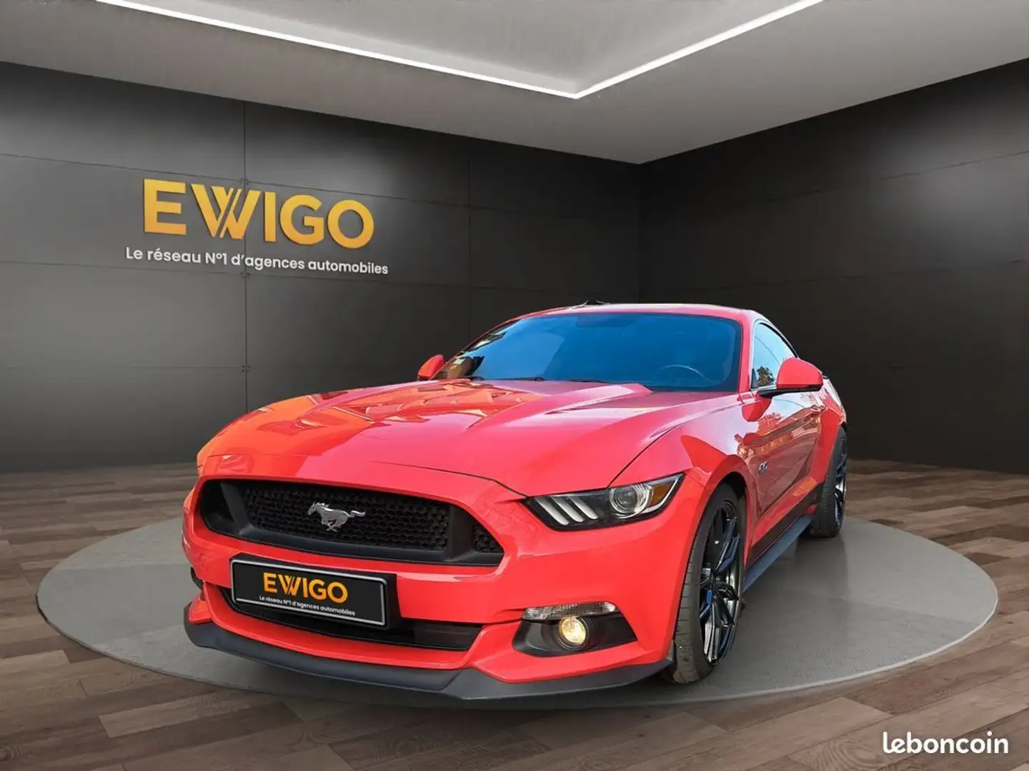 Ford Mustang 5.0 420 ch v8 gt premium camera sieges chauffants-ventiles garantie 6 mois Roşu - 1