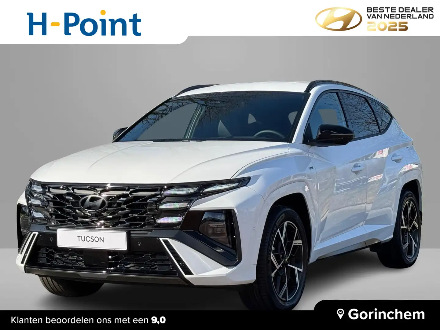 Hyundai TUCSON 1.6 T-GDI HEV N Line | €6605 KORTING | 360 CAMERA Weiß - 1