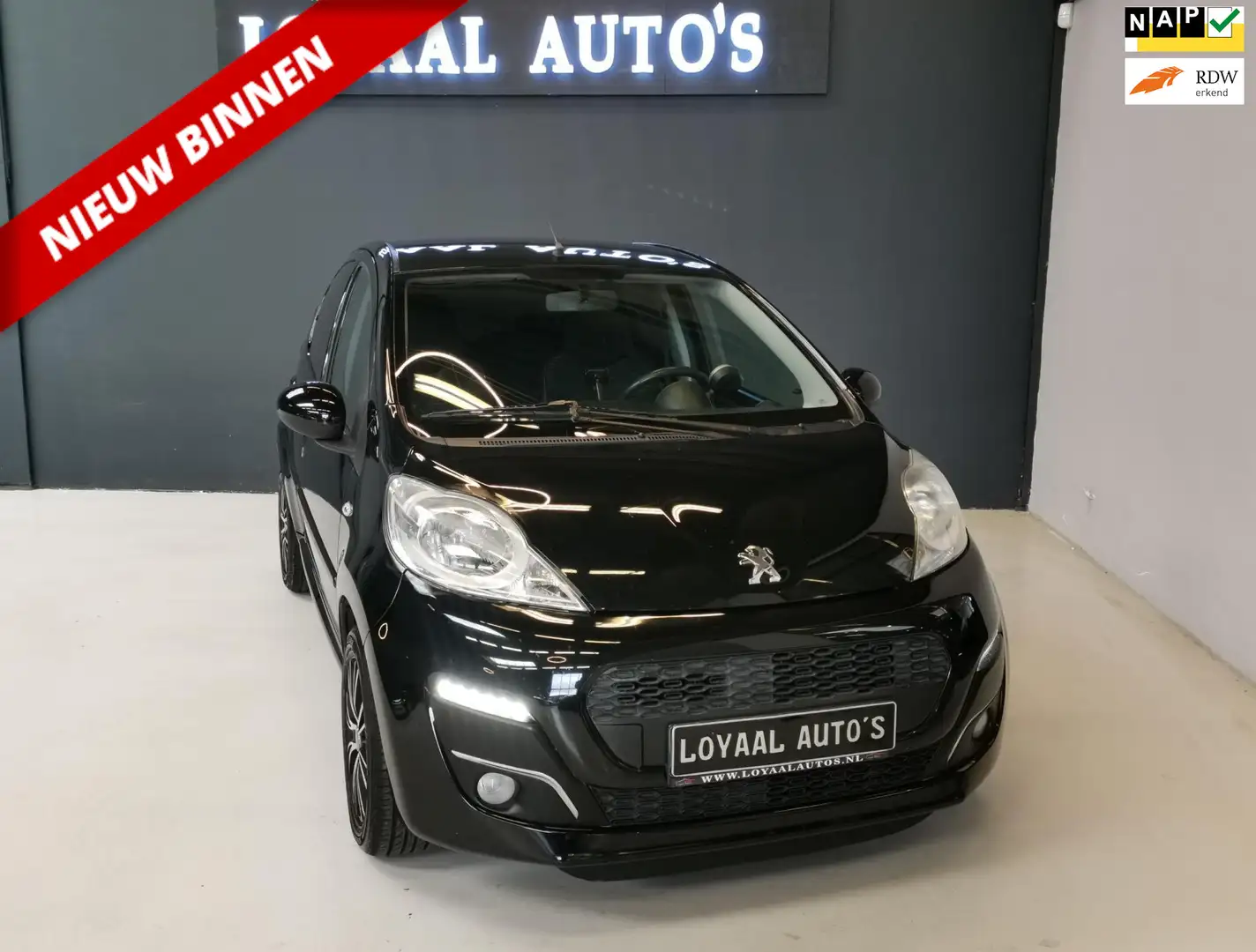 Peugeot 107 1.0 Envy | AIRCO | ELEK.RAMEN | NAP | APK. Zwart - 1