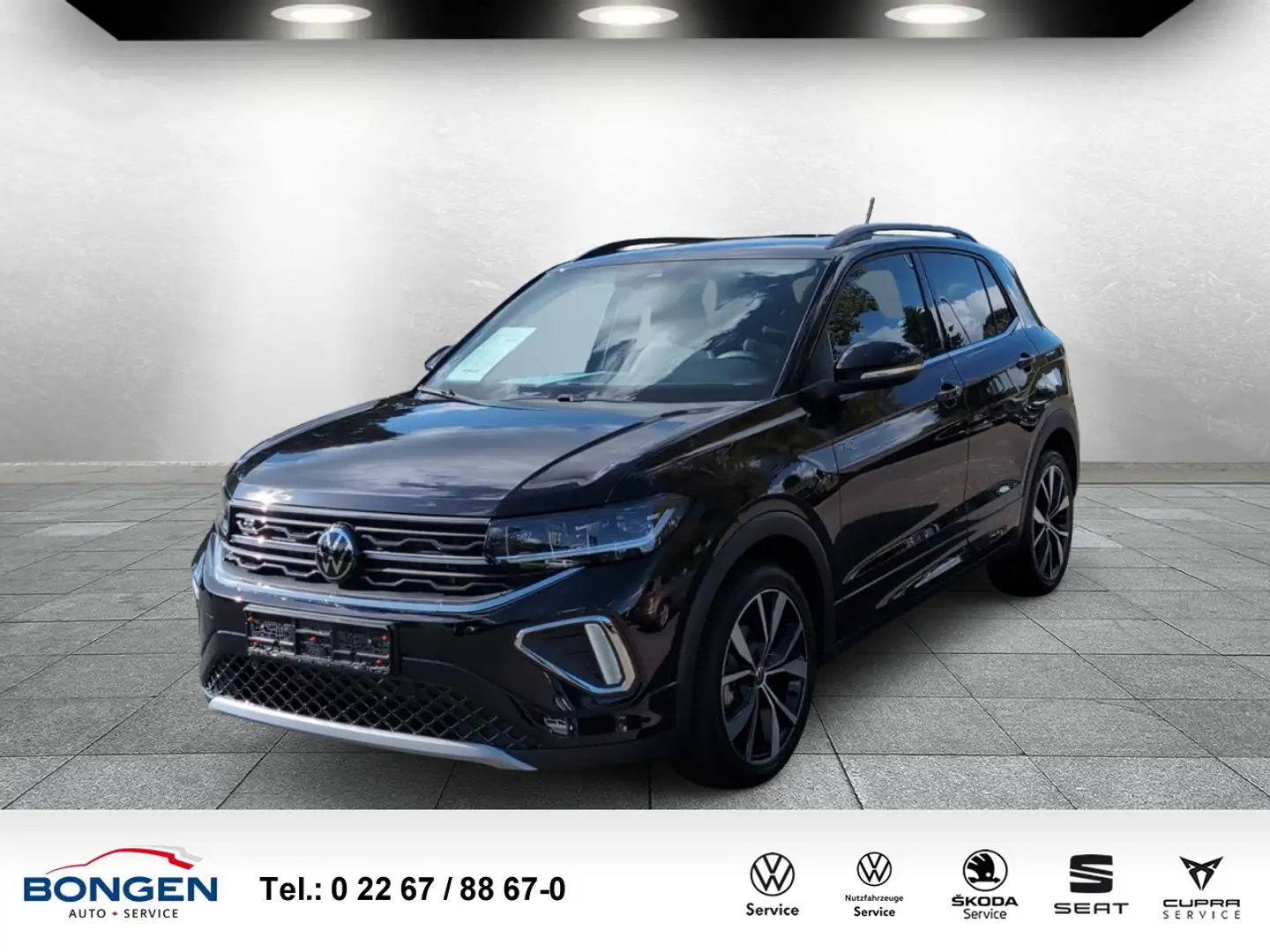 Volkswagen T-Cross 1.0 TSI R-Line DSG AHK Carplay Rückfahrkamera Zwart - 1
