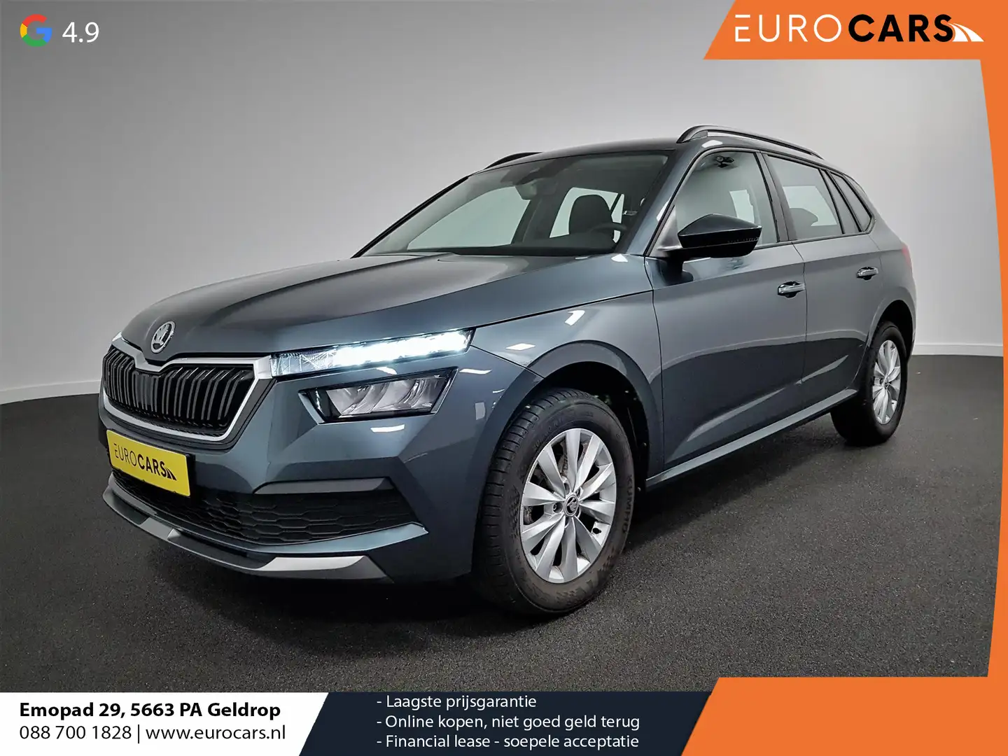 Skoda Kamiq 1.0 TSI 110pk DSG Dynamic | Navigatie | Lane Assis Grau - 1