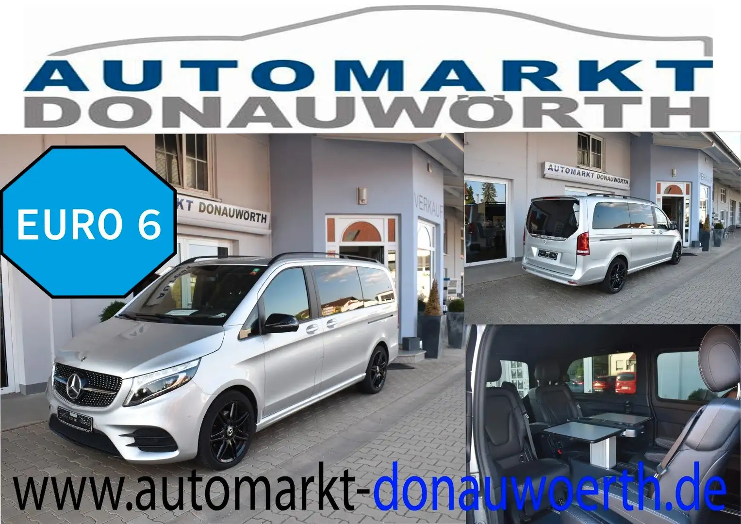 Mercedes-Benz V 300 Editiion AMG Night 9-GTr. Lang Tisch Leder Argent - 1