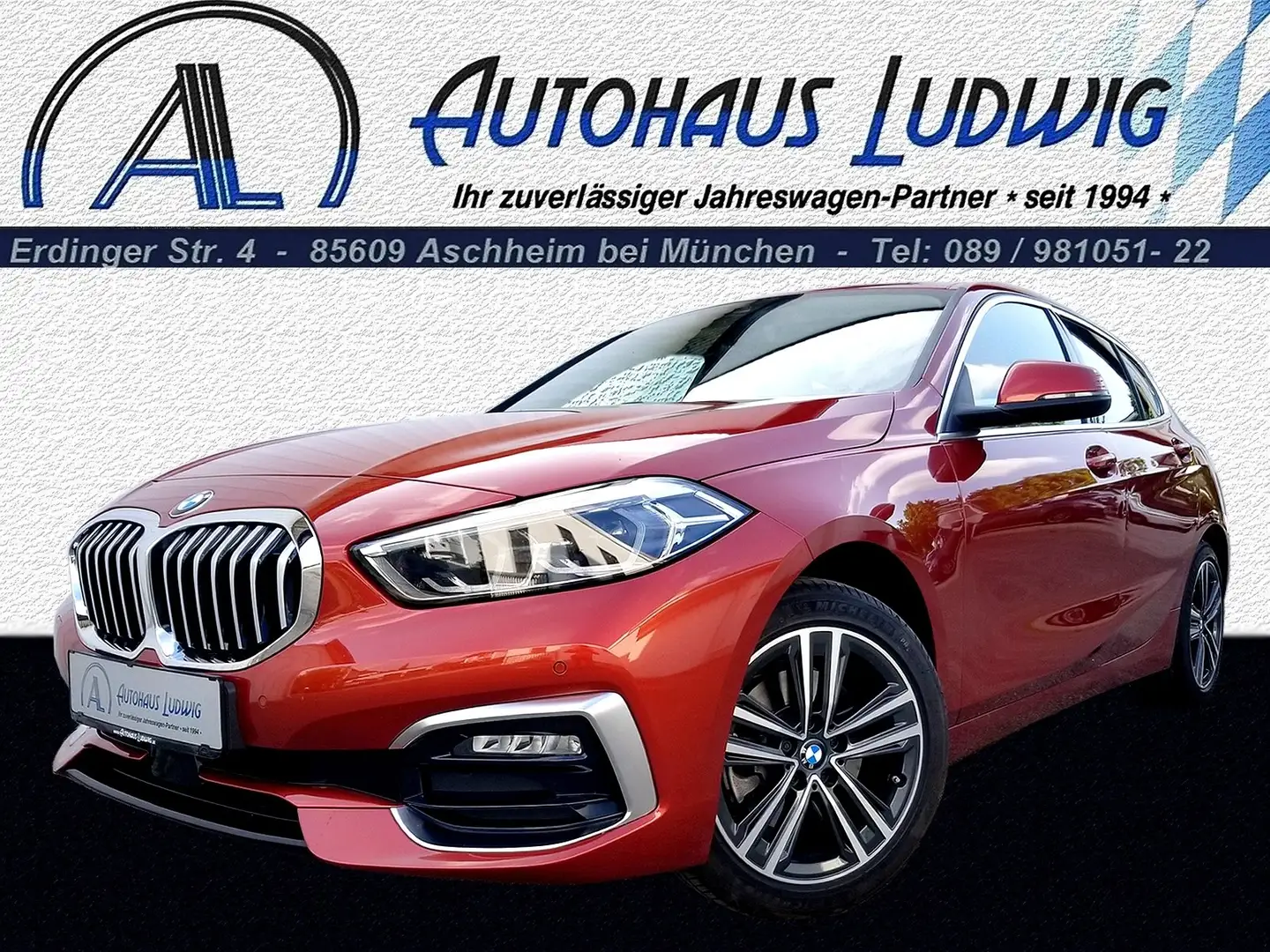 BMW 118 i Luxury*Individual-Leder*Navi*AHK*Sportsitze Arancione - 1