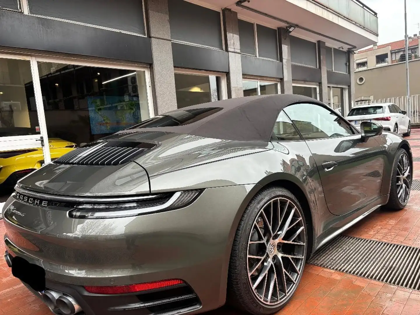 Porsche 911 992 Cabrio 3.0 Carrera 4 -lift-unico propr.-chrono Grigio - 1