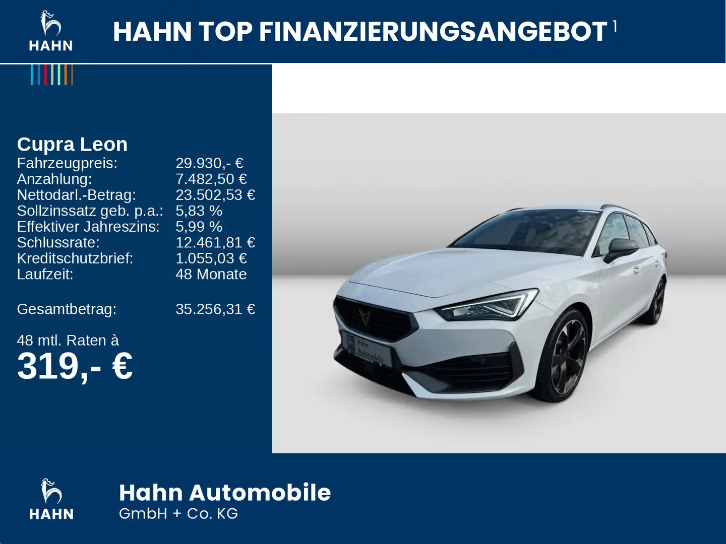CUPRA Leon Sportstourer 2.0TSI DSG LED Navi Sitzh PDC Weiß - 2