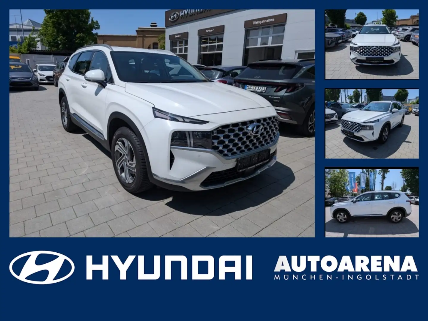 Hyundai SANTA FE 2.2 CRDi 5-Sitzer Trend  ACC 4xSHZ Blanc - 1