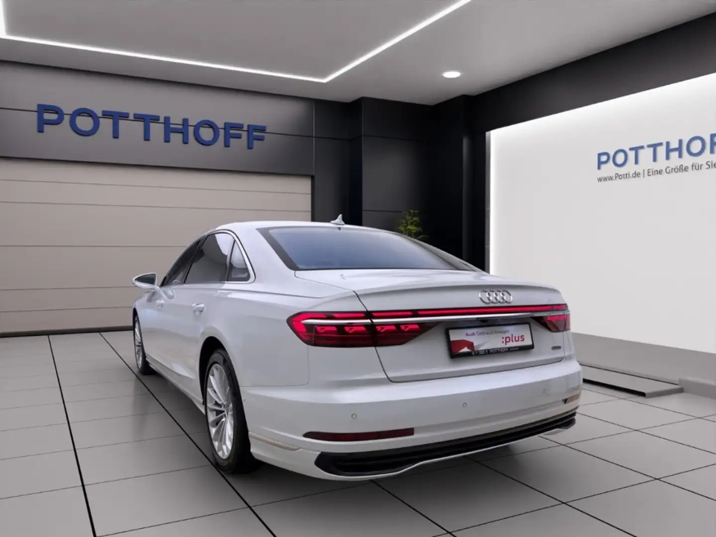 Audi A8 50 TDI Q LANG STANDHZG AHK HD-MATRIX Blanc - 2