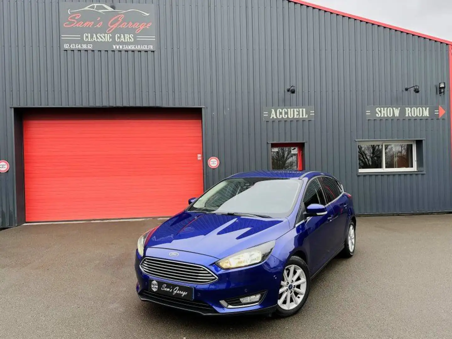 Ford Focus Titanium 1.5 Ecoboost 150 2016 Bleu - 1