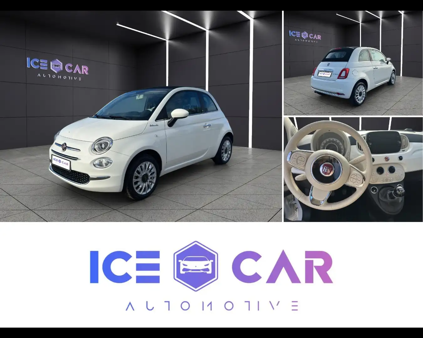 Fiat 500C - 500 C 1.0 Hybrid Dolcevita Wit - 1