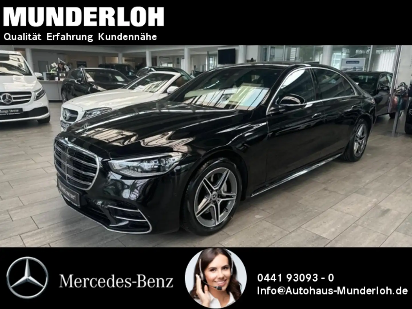 Mercedes-Benz S 350 d 4MATIC Limousine lang AMG Line AMG Line+PANORAMA Schwarz - 1