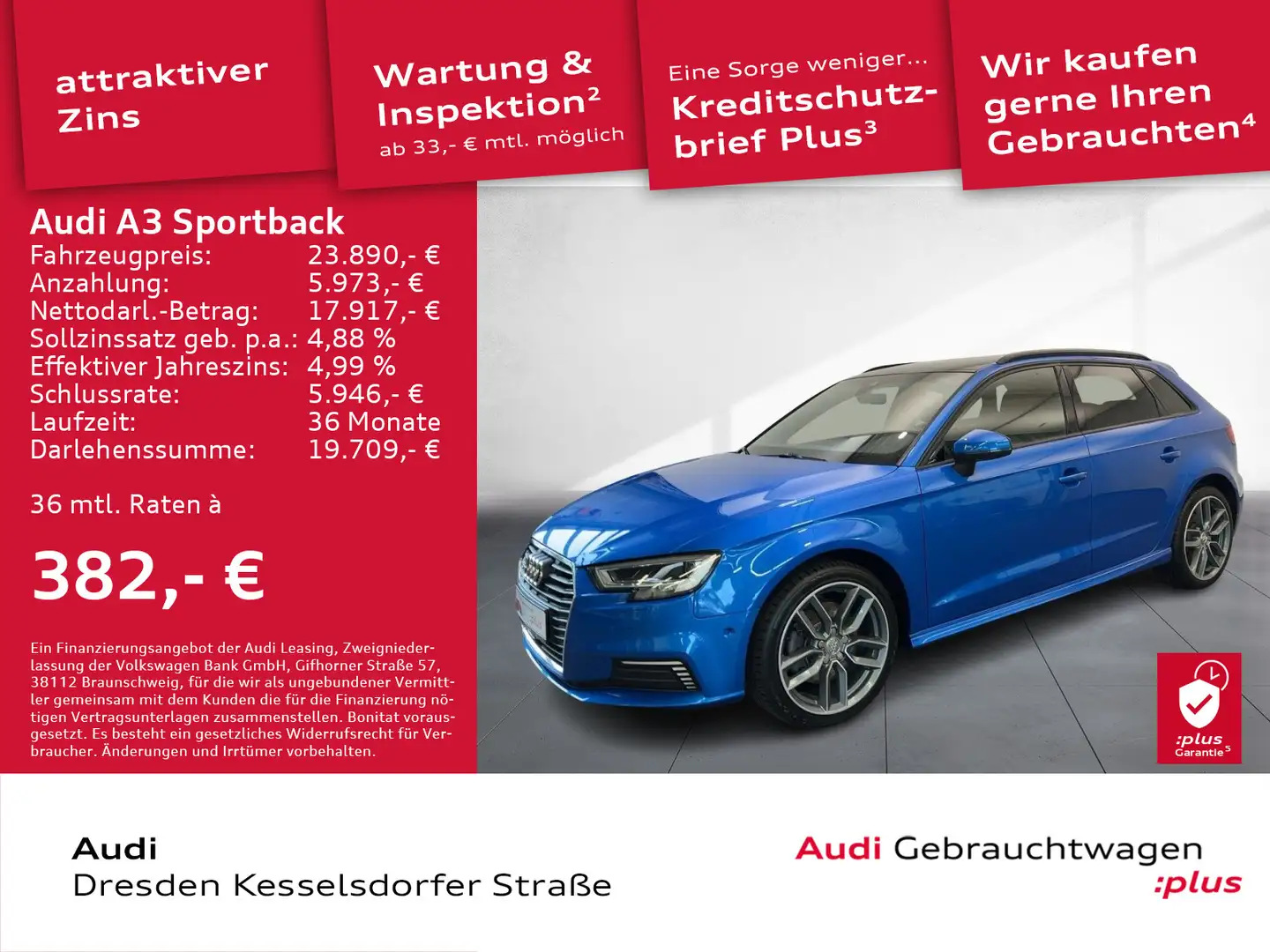 Audi A3 40 e-tron Sport Kamera Navi LED Bleu - 1
