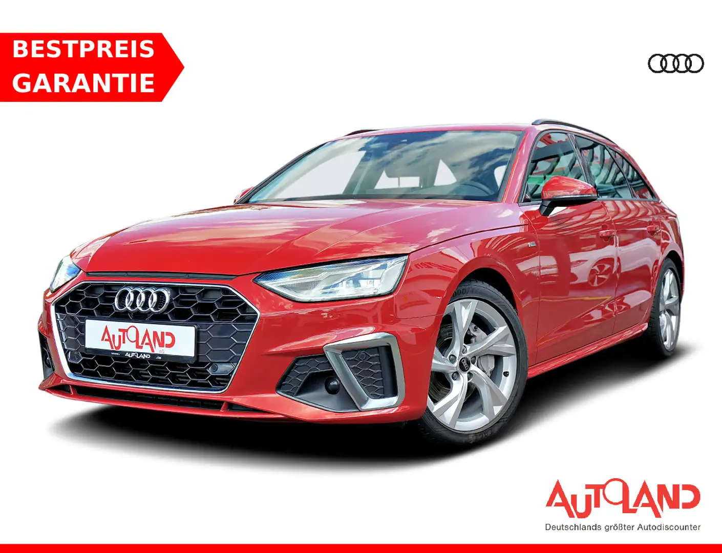 Audi A4 Avant 40 TFSI S line LED Navi B&O Memory PDC Rouge - 1