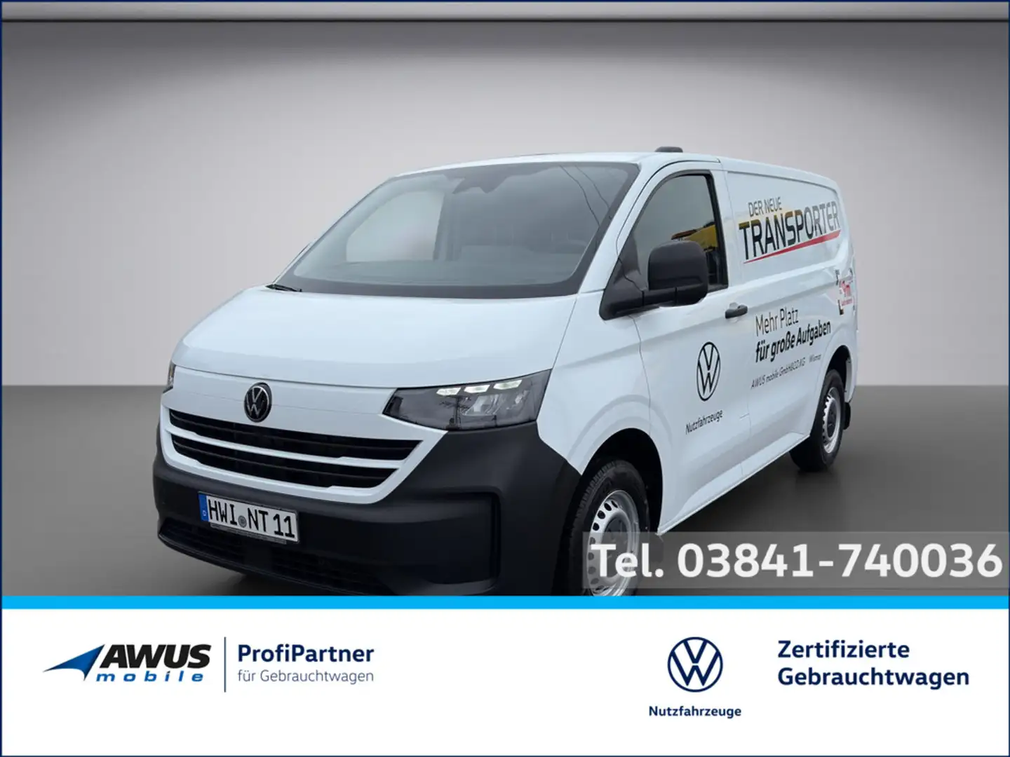 Volkswagen T7 Transporter Kasten Weiß - 1