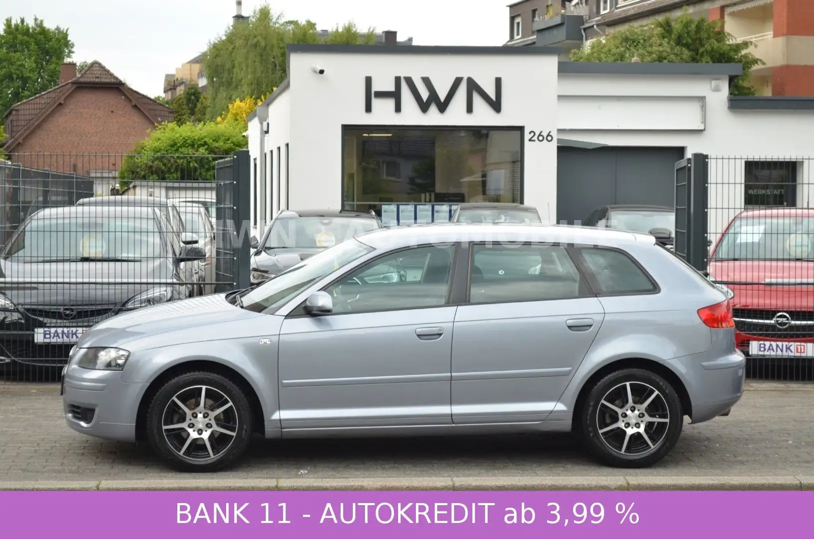 Audi A3 Sportback 1.6 Attraction*KLIMA*SITZH. v und h Argento - 1