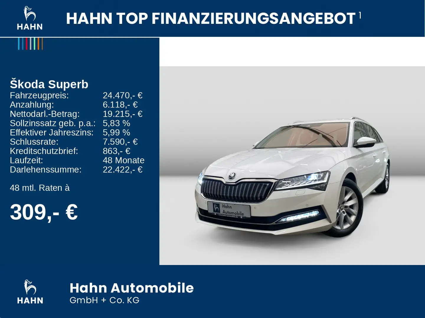 Skoda Superb Combi iV 1.4TSI DSG Style Navi Kamera LED Wit - 2