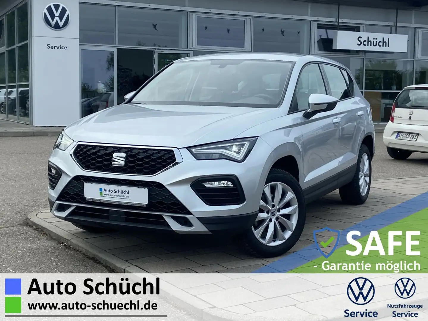 SEAT Ateca 1.5 TSI Style 17"+NAVI-PRO+LED+AHK+FULL-LI Silber - 1